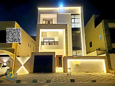 Luxury 7BR villa with a roof, including electricity and water, in Al Yasmeen, freehold , bank financing .