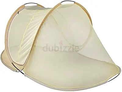 Mosquito Net for Single Bed (6.5 ft) Foldable (Golden)