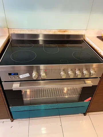 Midea 5 zoomed Ceramic Cooker 90Cm , Stainless Steel , DELIVERY + WARRANTY