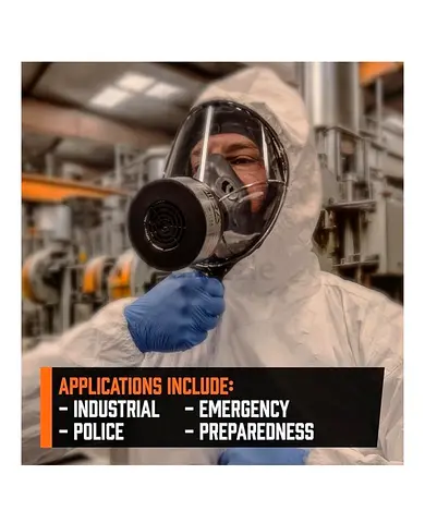 brand new MIRA SAFETY M Certified Facial Gas Mask with 3 refills