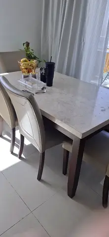 Stylish Dining Table with Elegant Chairs
