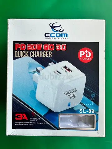 ECOM PD 20W QC 3.0 Fast Wall Charger (SL-89) - New in Box