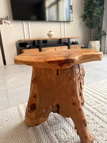 Unique Rustic Wooden Side Table/stool