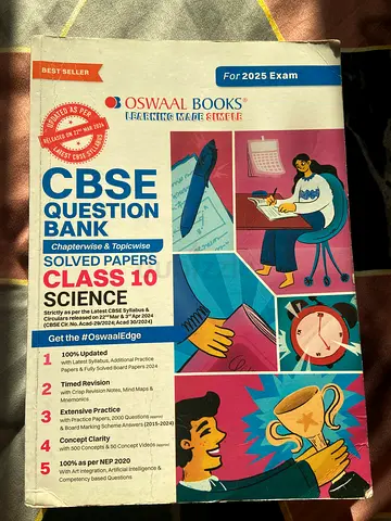 Oswaal CBSE Question Bank Class 10 Science (Solved Papers) - For 2025 Exam