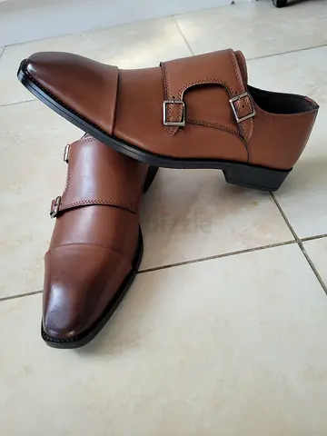 Brown leather shoes