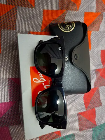 Ray-Ban Mega Wayfarer ORB0840S Black/Green Sunglasses