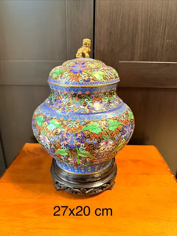 Antique cloisonne vases