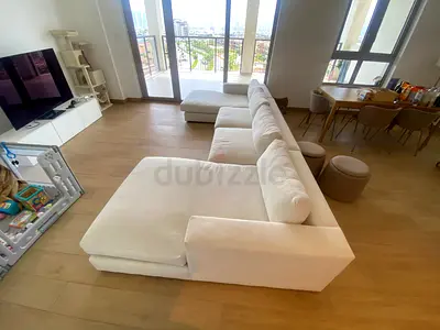 Crate Barral axis U shape sofa beige