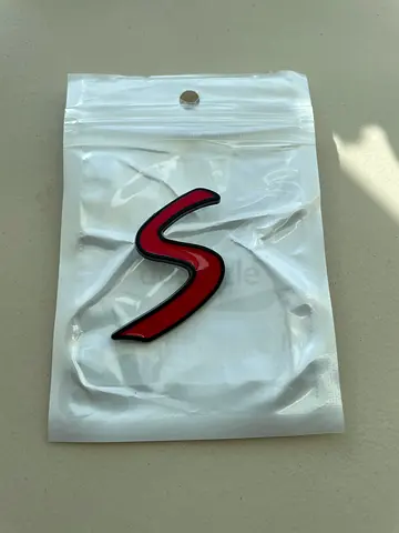 Mini Cooper S Red  Black Emblem