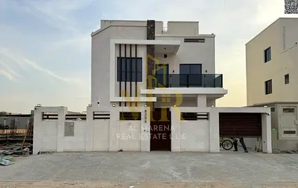 Villa for sale in Al Zahia area, two floors and a roof, ready to move in, close to all services, electricity, water and air conditioning included.