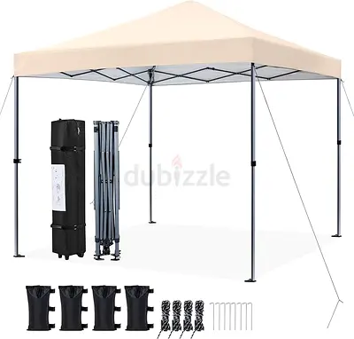 Yaheetech 10x10 1-Person Setup Pop Up Canopy Tent, Instant Portable Commercial Canopy Tent, Outdoor