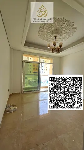 غرفة وصالة للإيجار في المويهات 3، 2 حمام، بلكونة وخزائن بالحائط، تاني ساكن، مساحة واسعة، مسبح وجيم، الدفع على 4 أو 6 دفعات، السعر 38 ألف درهم. مساحه ك