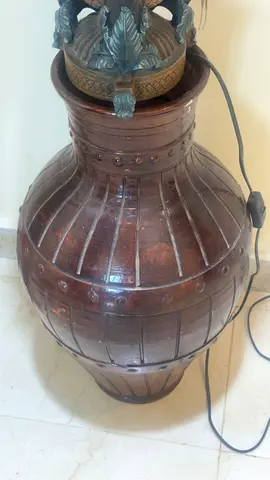 Large Handcrafted Floor Vase / Decorative Urn
