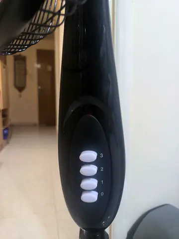 My black pedestal fan - working, 3-speed