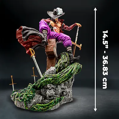 My collectible resin statue — Seated Swordmaster, 36.8 cm