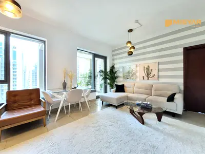 Fully Furnished | 1 Bedroom + 2 Bathrooms | Corner Unit | High Floor | Balcony with Boulevard View | Immediate Move-In