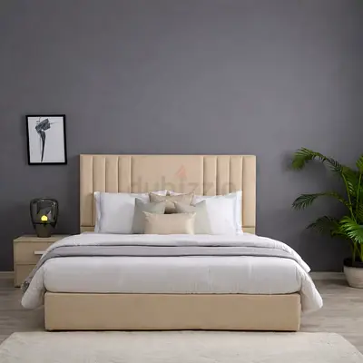 Stylish new Queen size bed with medical mattress good quality Queen bed storage