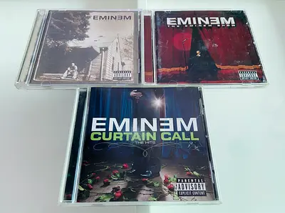3 Eminem Music CD’s
