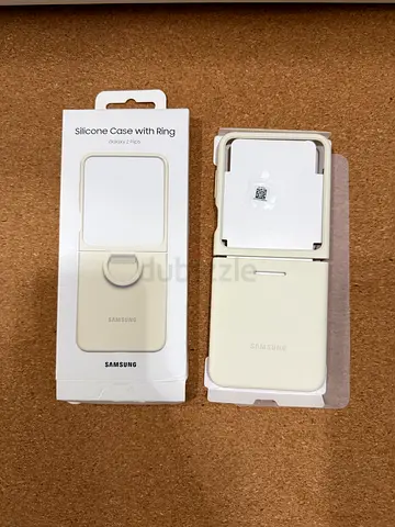 Silicone Case with Ring for Samsung Z Flip5 - White