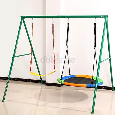 Fun  Safe Swing Set – Dual Delight for Kids!
