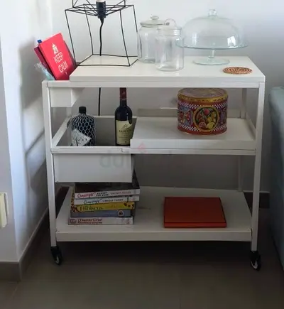 IKEA White rolling trolley / kitchen cart - used, great condition