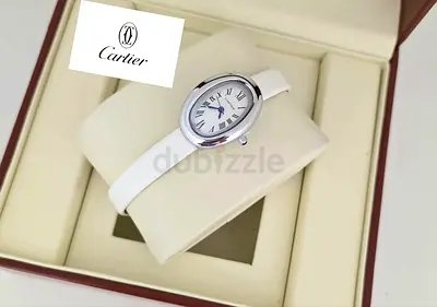 Cartier Womens Watch with White Strap