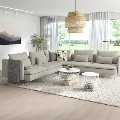 Great condition six seater ikea Soderhim corner sofa
