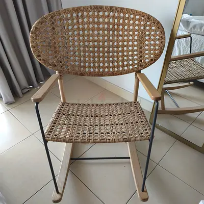 Wooden Rocking Chair  Mirror for sale