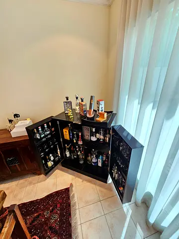 Stylish Black Bar Cabinet for Home from Crate  Barrel