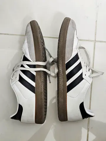 White Adidas Samba sneakers - used