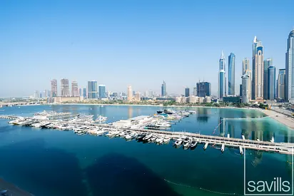 Private Beach | Mid Floor | Palm and Marina Views