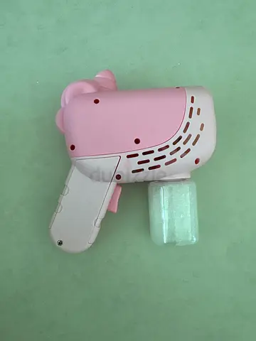 Pink unicorn playful bubble machine
