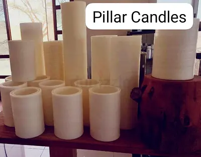 Pillar candles (various sizes)