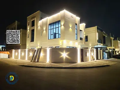 For sale: Al Yasmeen corner villa, 6BR with a roof terrace, including electricity, water, and AC. Freehold . Bank financing .
