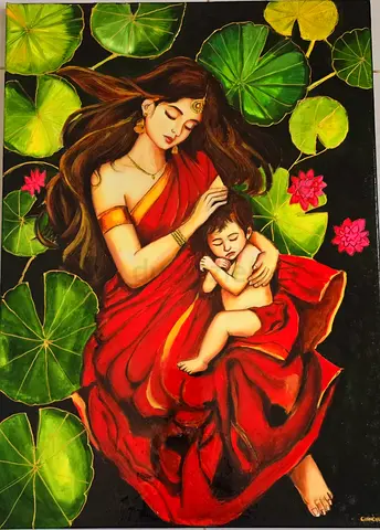 Resin art Mother Love