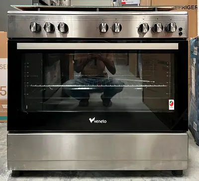 New Veneto Cooking Range 90x60Cm Gas Cooker C3X96G5VC without Box