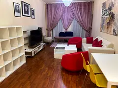 Furnished 1BHK -Ajman One Tower 6 Balcony - Open View