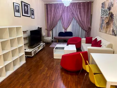 Furnished 1BHK -Ajman One Tower 6 Balcony - Open View