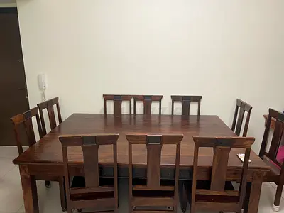Dining Table with 10 Chairs