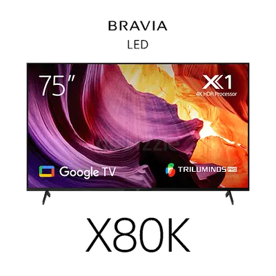 Sony 75 inch 4K HDR Google TV (KD-75X80K)