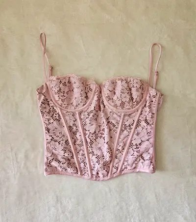 ✨ House of CB Pink Lace Corset