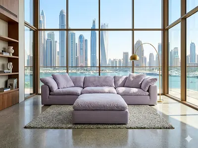 Marina Building could feather 🪶 filled sofa