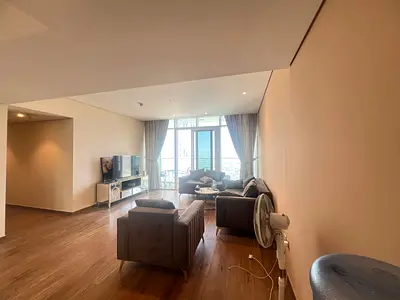 شقة مفروشة بالكامل بغرفتي نوم للإيجار شامل الفواتير في التعاون