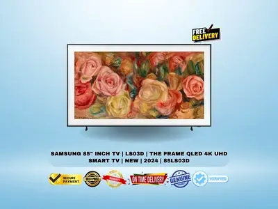 Samsung 85 Inch TV | LS03D | The Frame QLED TV | 4K UHD Smart TV | New | 2024 | 85LS03D
