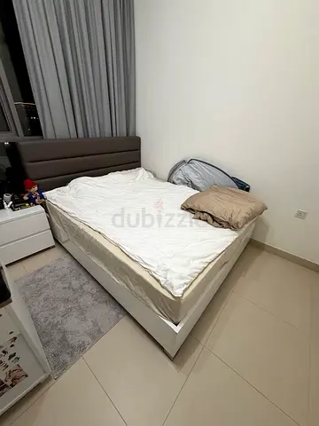 Queen Size Bed Frame with Mattress
