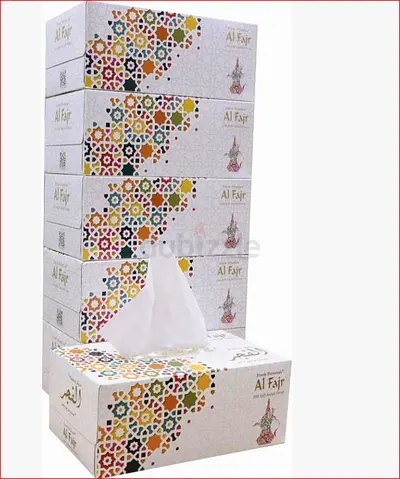 Selling 5 Al Fajr facial tissue 200s boxes - unopened pack