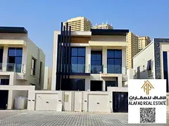Luxury Villa for Sale in Al Amerah, Ajman – 4 Bedrooms, 6 Baths, 2 Halls, Fully Equipped Kitchen, 