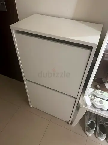 White Storage Cabinet for shoes