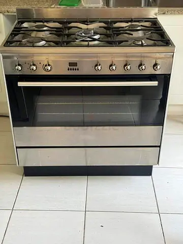 Free delivery Smeg top gas oven electric cooker with dual fan 90x60 cm