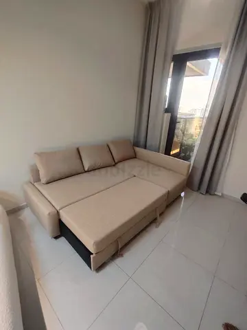 IKEA L Shape Sofa cum bed with big storage and you can fix the storage left or right anyside